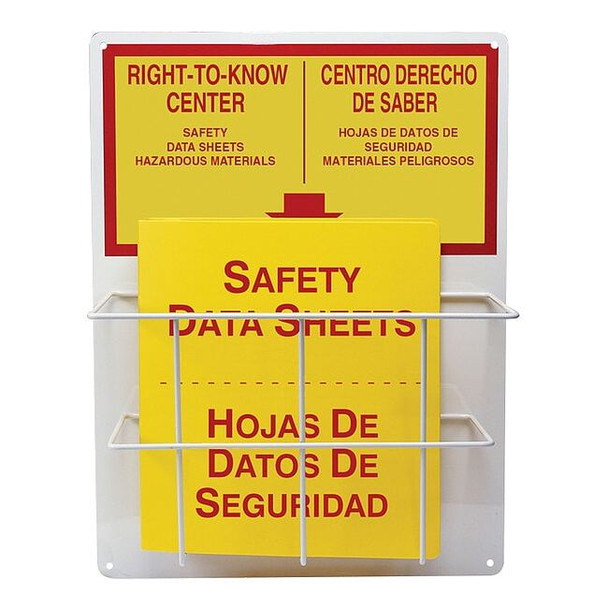 Accuform Right to Know Center, Aluminum, 15 in W, 20 in H SBZRS326
