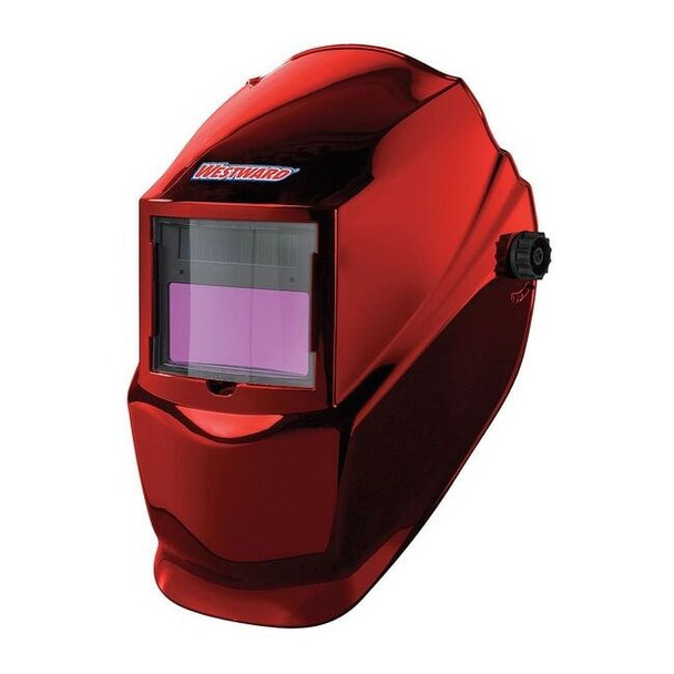 Westward Auto Dark Welding Helmet,10,Red 22XX38