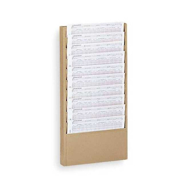 Durham Mfg Literature Rack 10 Compartments, 13-1/4"W x D Gray 406-95