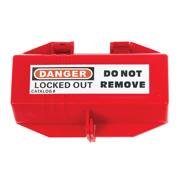 TruForce™ Electrical Plug Lockout, 220 VAC (For Max 1" Cable), Red, 1/Each