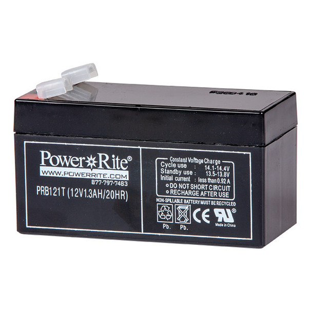 Power Rite® Battery, 12V, 1.3 Ah, 1/Each