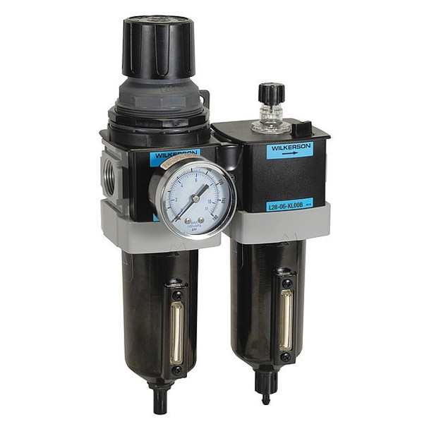 Wilkerson Filter/Regulator/Lubricator,2 pcs. D28-06-FLG0B Wilkerson Filter/Regulator/Lubricator,2 pcs. D28-06-FLG0B
