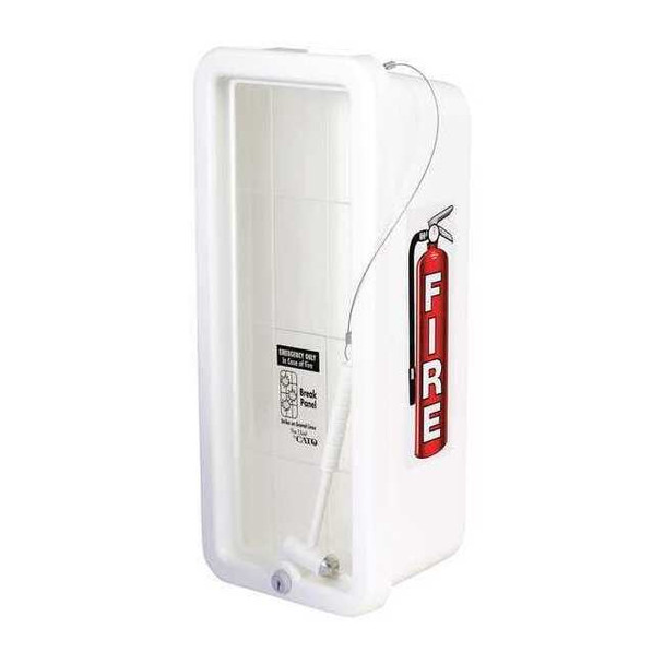 Fire Extinguisher Cabinet, Surface Mount, 19 1/4 in Height, 5 lb