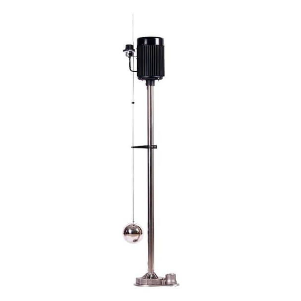 Dayton Pedestal Sump Pump, 8 ft, 55 in, 120V AC 5URJ4