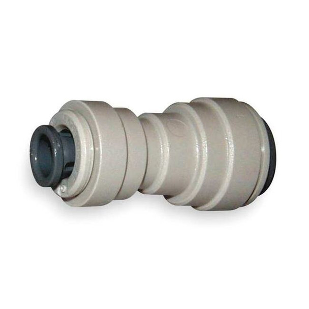 Push-Fit Union Fitting, 5/16 in x 3/16 in Tube Size, Acetal, Gray, 10 PK