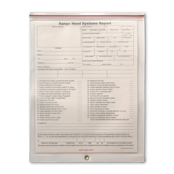 Zip-Lock Report Holder
