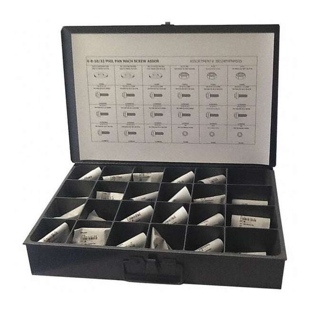 Screw Assortment, Stainless Steel, Plain Finish