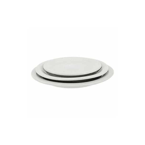 Crestware Plate, 10-3/8", Ceramic Bright White PK12 ALR46