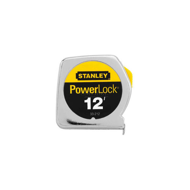 Stanley 33-212 PowerLock Tape Rule with Metal Case 1/2"" x 12'