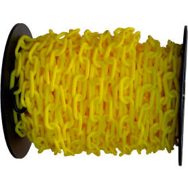 Mr. Chain Plastic Chain Barrier On A Reel 1-1/2 x 200'L HDPE Yellow