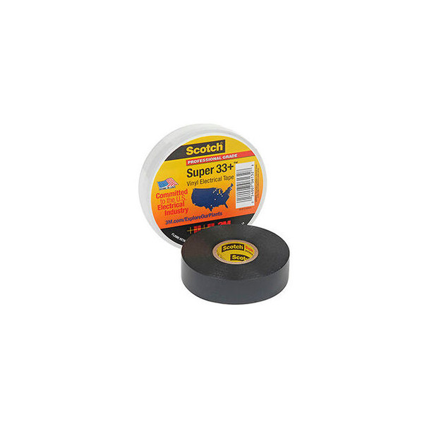 3m Scotch Super 33+ Vinyl Electrical Tape 3/4"" X 76' Black