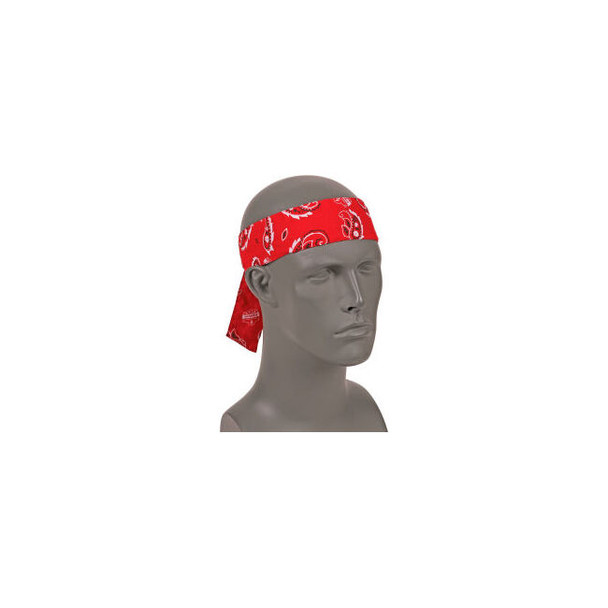 Ergodyne Chill-Its 6700 Evaporative Cooling Bandana - Tie Red Western One Size