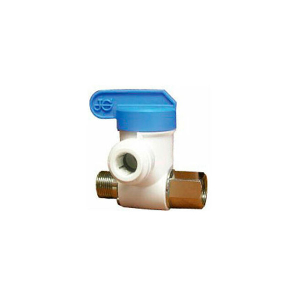 John Guest 3/8'' Polypropylene Angle Stop Push-Fit Adapter Valve