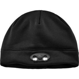 Ergodyne N-Ferno 6804 Skull Cap Beanie Hat With LED Lights Black