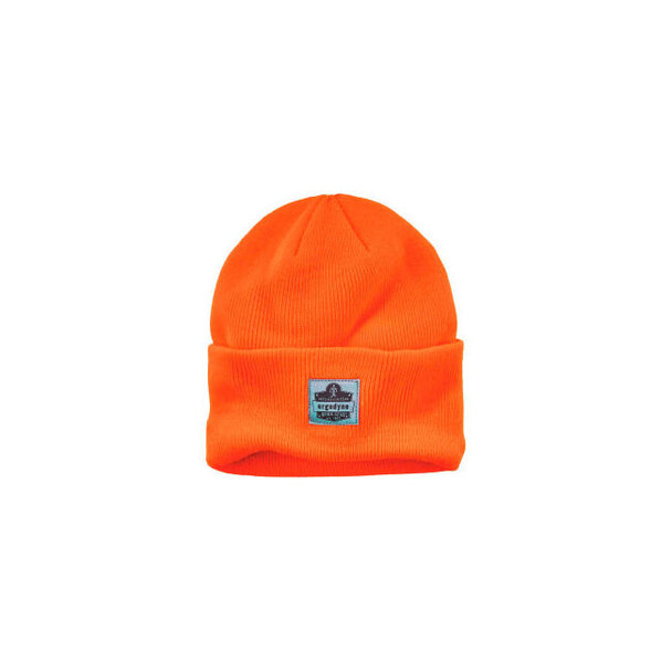 Ergodyne N-Ferno 6806 Rib Knit Beanie Hat Cuffed Orange