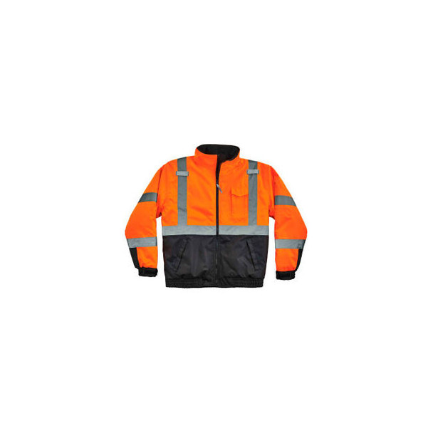 ErgodyneGloWear 8377 Type R Class 3 Quilted Bomber Jacket Orange 4XL 25618