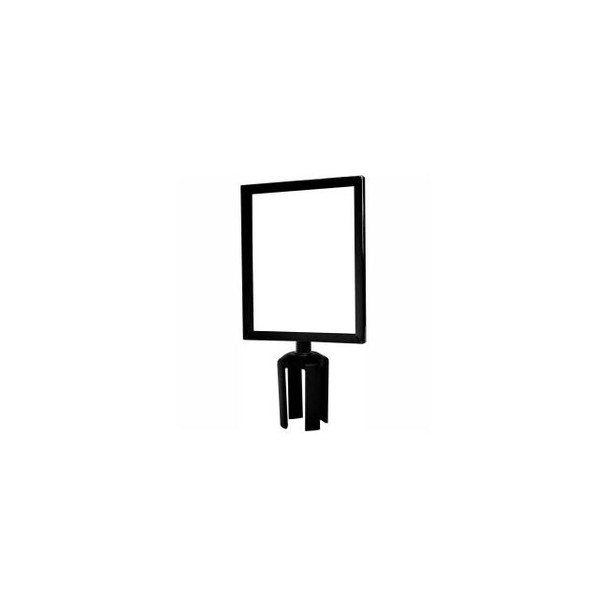 Tensabarrier Steel Sign Frame 8-1/2""Wx11""H Black