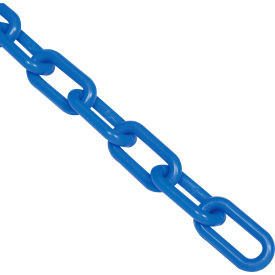Global Industrial Plastic Chain Barrier 1-1/2""x50'L Blue