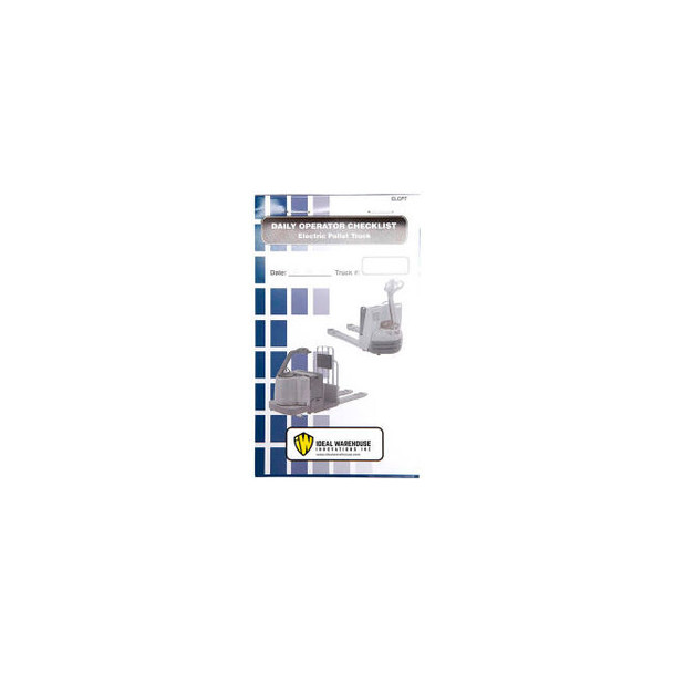 Replacement Checklist 70-1078 for Ideal Warehouse Electric Pallet Truck Checklis