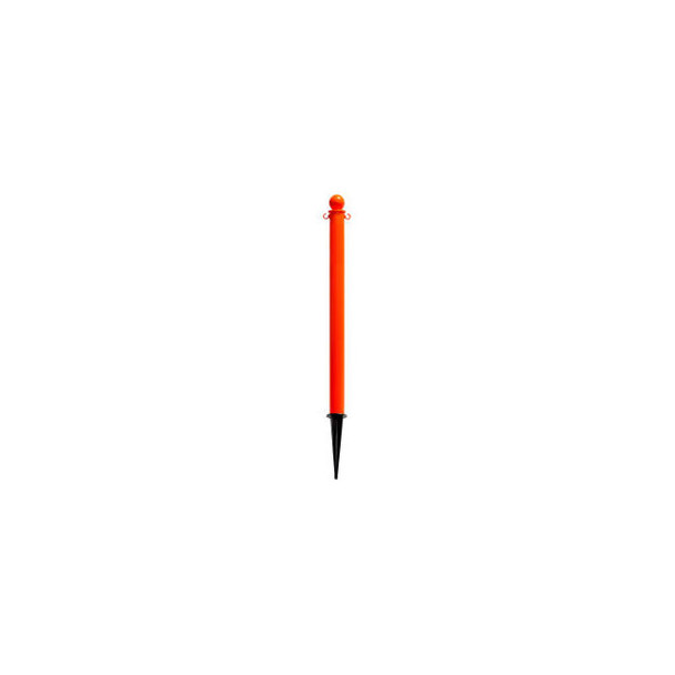 Global Industrial Plastic Ground Pole 35""H Safety Orange