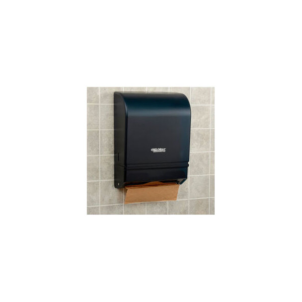 Global Industrial Folded Paper Towel Dispenser Smoke Gray
