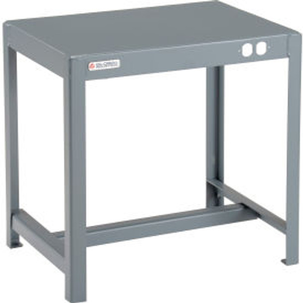 Global Industrial Deluxe Machine Table 12 Gauge Welded Top 24""W x 18""D x 24""H