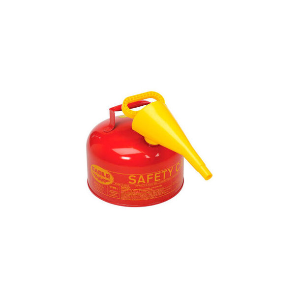 Eagle Type 1 Safety Can - 2.5 Gallon with Funnel - Red