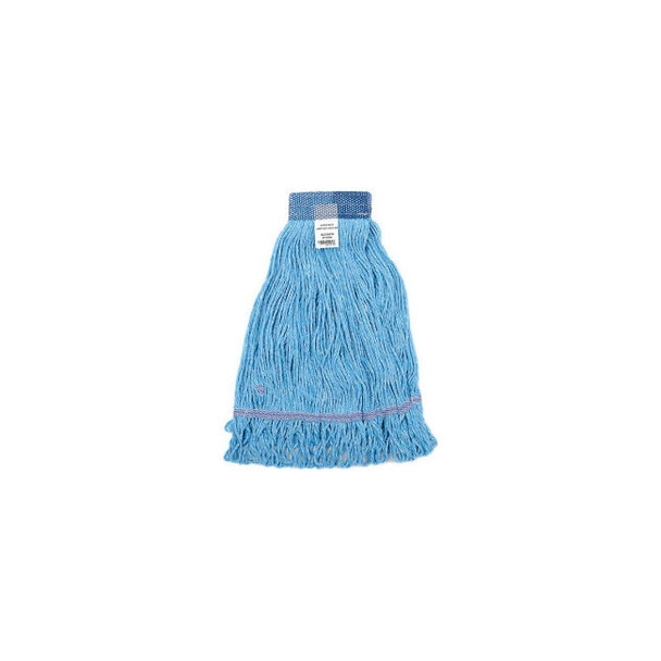Global Industrial Large Blue Looped Mop Head Wide Band