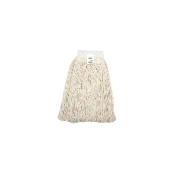 Global Industrial 24 oz. Cotton Cut-End Mop Head 4Ply Wide Band