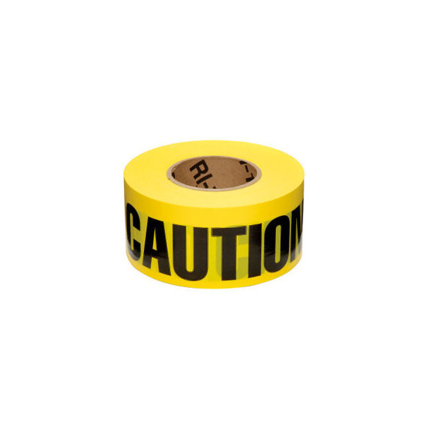 NMC Barricade Tape 3"" x 1000' Yellow Caution