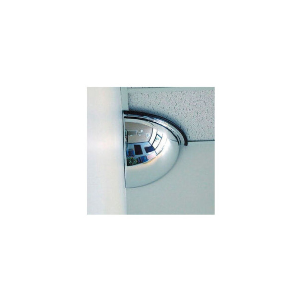 Quarter Dome Acrylic Mirror Indoor 30"" Dia. 90 degrees Viewing Angle