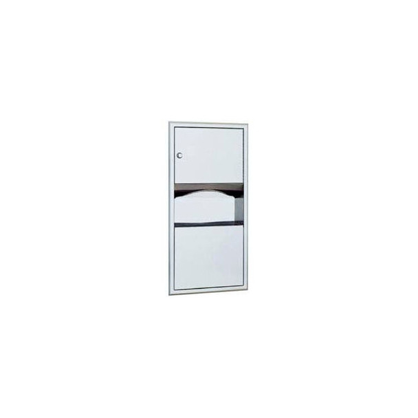 Bobrick ClassicSeries Recessed Folded Paper Towel Dispenser/Receptacle