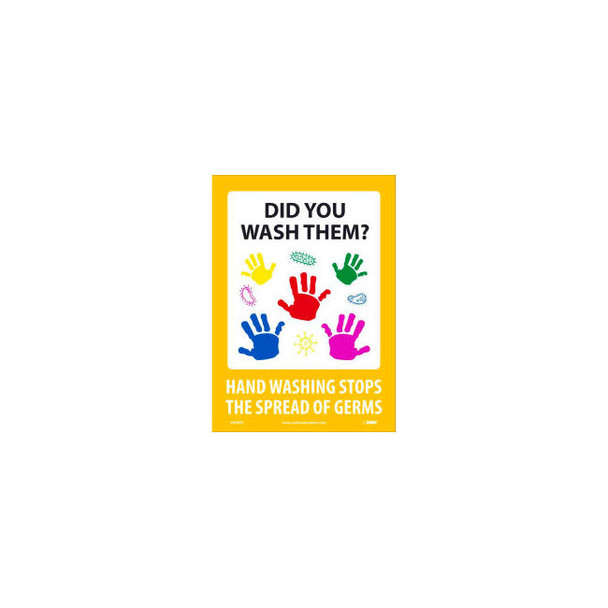 Did You Wash Them Sticker 10"" X 14"" Vinyl Adhesive