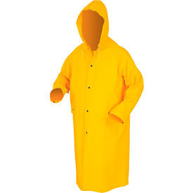 MCR Safety 200CXL Classic Rain Coat X-Large .35mm PVC/Polyester Detachable Hood