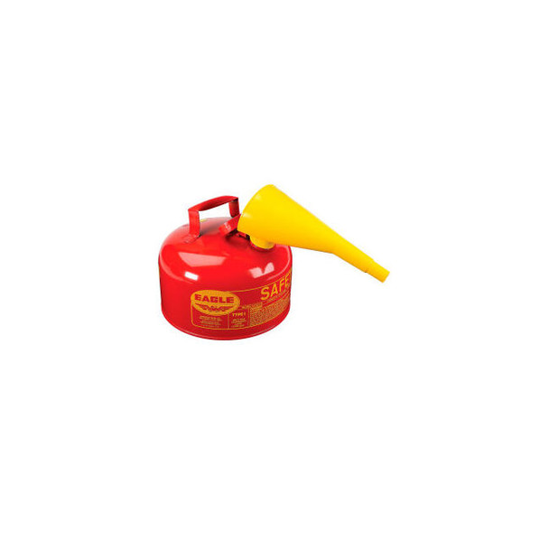 Eagle Type I Safety Can - 2 Gallon with Funnel - Red