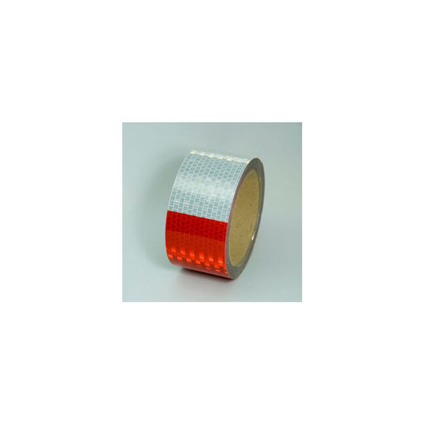Conspicuity DOT-C2 Reflective Tape Red/White 2""W x 30'L Roll V57203SR