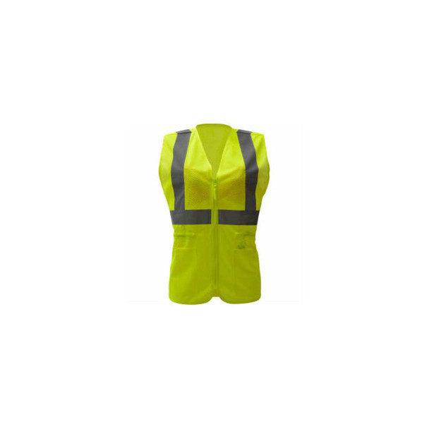 GSS Safety 7803 Class 2 Ladies Hi-Vis Safety Vest Lime 2XL/3XL