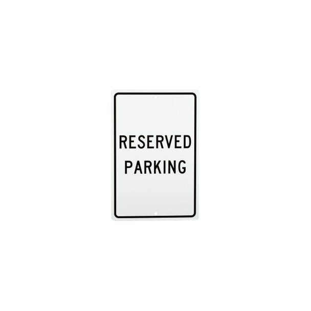 Aluminum Sign - Reserved Parking - .063"" Thick TM5H