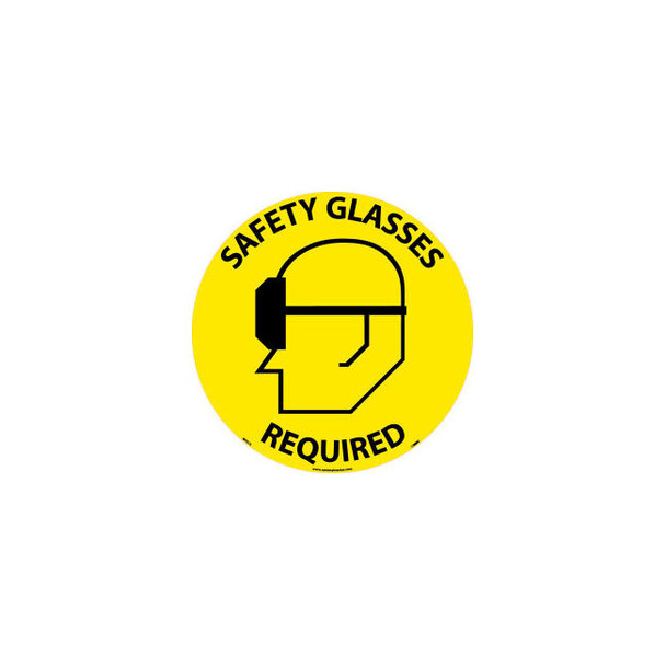 Floor Signs - Safety Glasses Required