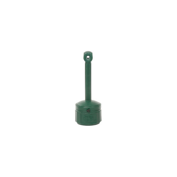 Justrite Smokers Cease Fire Outdoor Ashtray 1 Gallon Green