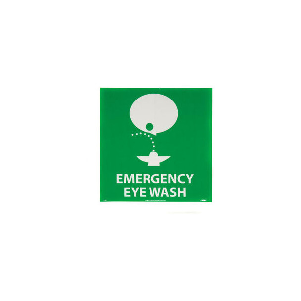 Graphic Facility Signs - Emergency Eye Wash - Vinyl 7x7