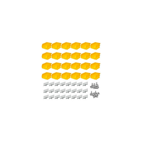 Triton Products Small Pegboard Hanging Bin System 24 pc
