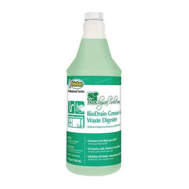 Odoban Bio Grease and Waste Digester,32oz,PK12 928062-Q12