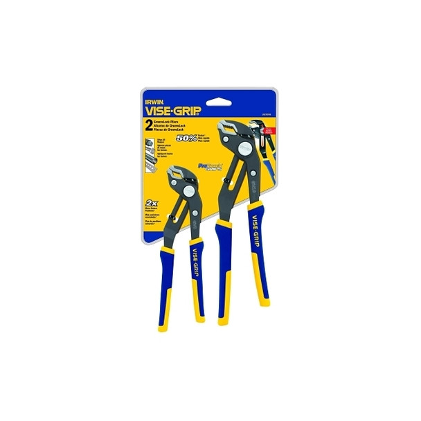 2-Pc GrooveLock Plier Set, 8 in; 10 in