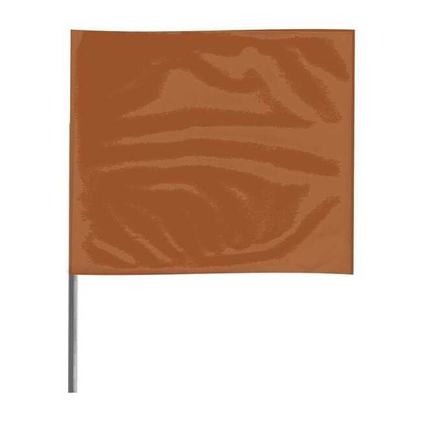 Marking Flag, Vinyl, 15" Wire Staffs, Solid, 15" L., 100 PK