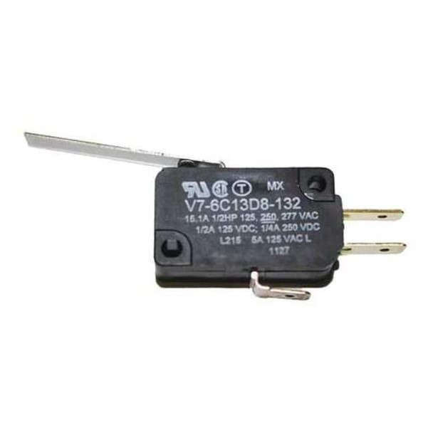 Honeywell Miniature Snap Action Switch, Lever, Long Actuator, SPDT V7-6C13D8-132