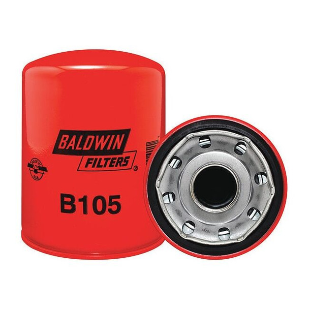 Baldwin Filters Spin-On,1-1/2" Thread ,6-9/32" L B105
