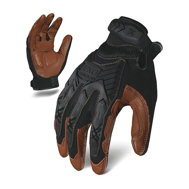 Ironclad Performance Wear Impact Mechanics Glove,Black/Brown,M,PR EXO2-MIGL-03-M