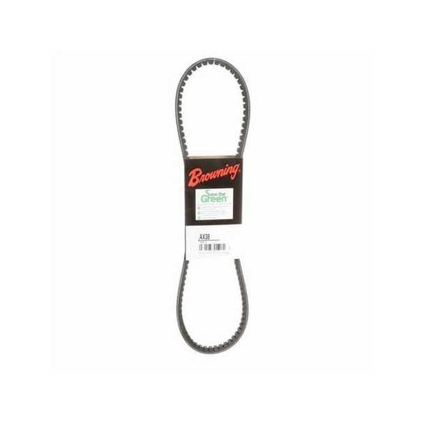 Cogged V-Belt, MasterDrive Classical, AX38, AX, 40.20 in, 1/2 in Top Width