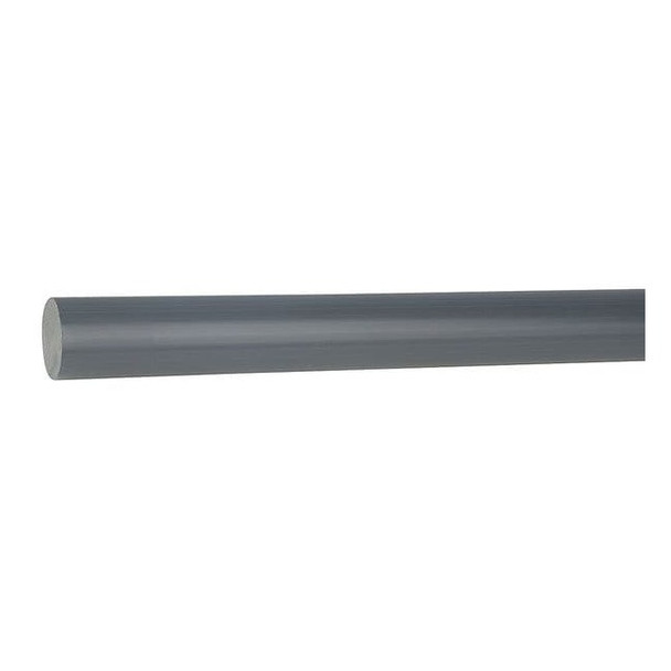Manufacturer Varies Gray PVC Rod Stock 4 ft. L, 1" Dia. 22JM45